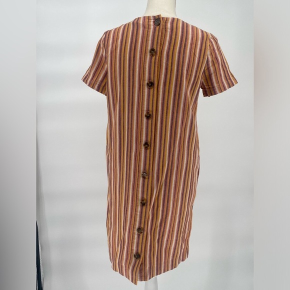 Madewell Orange Brown Sheath Midi Dress - Picture 6 of 12